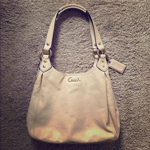 Beige Coach Hobo